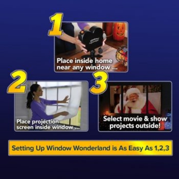 Star Shower® Window Wonderland™ Holiday Decor Projector NIB - Picture 10 of 10